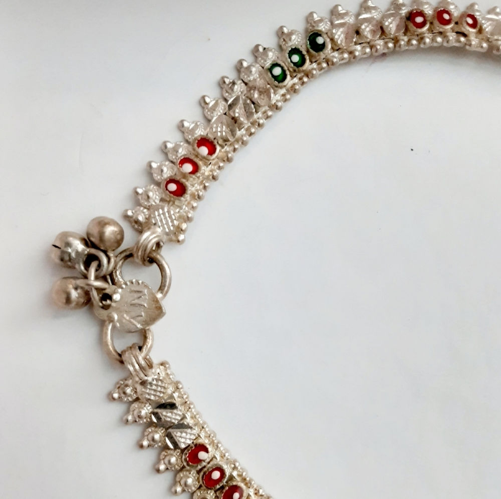 Indian Silver Anklets - Picture 3 of 3